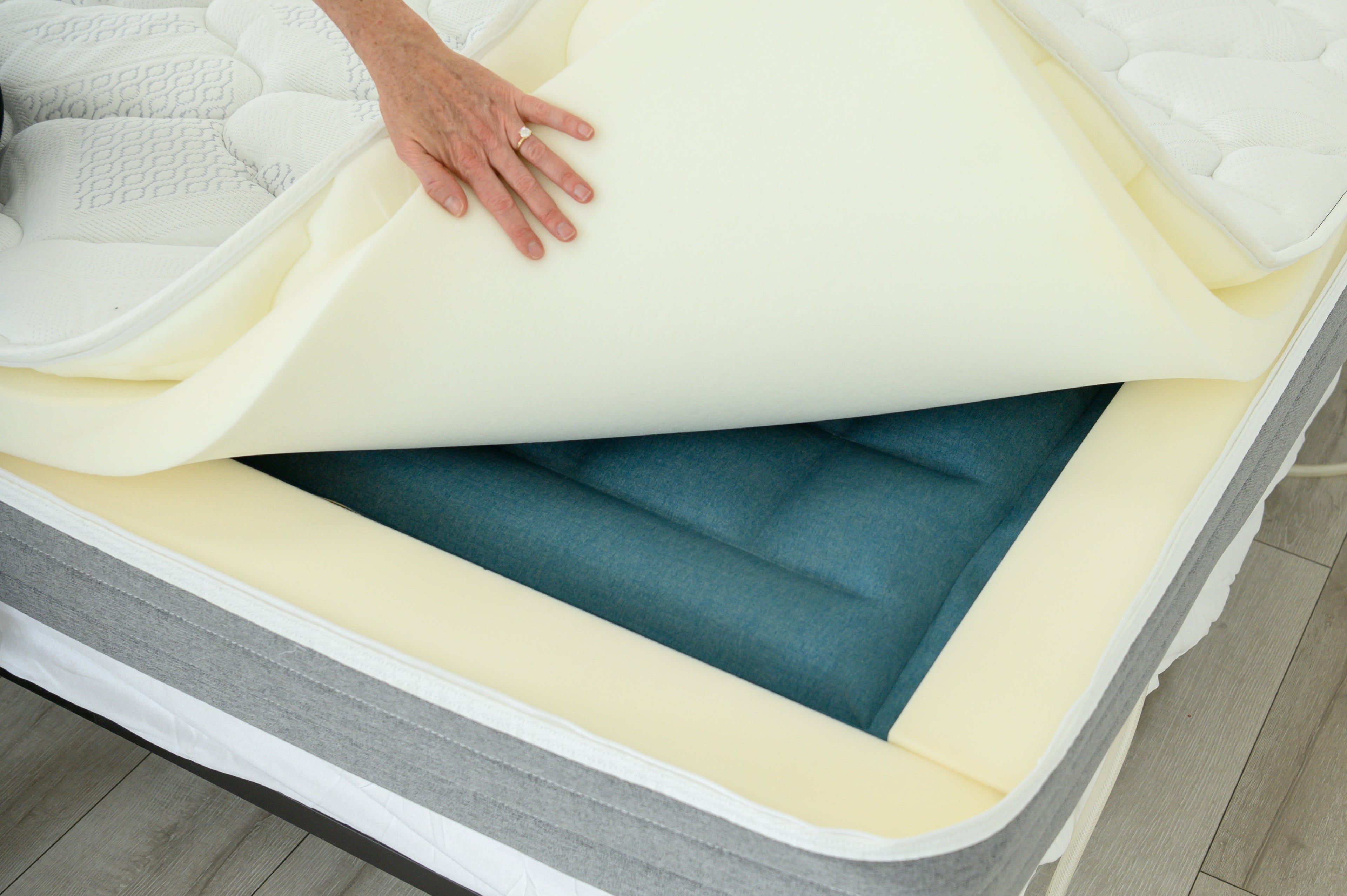 Mattress Cover, Foam Top, Foam Rails