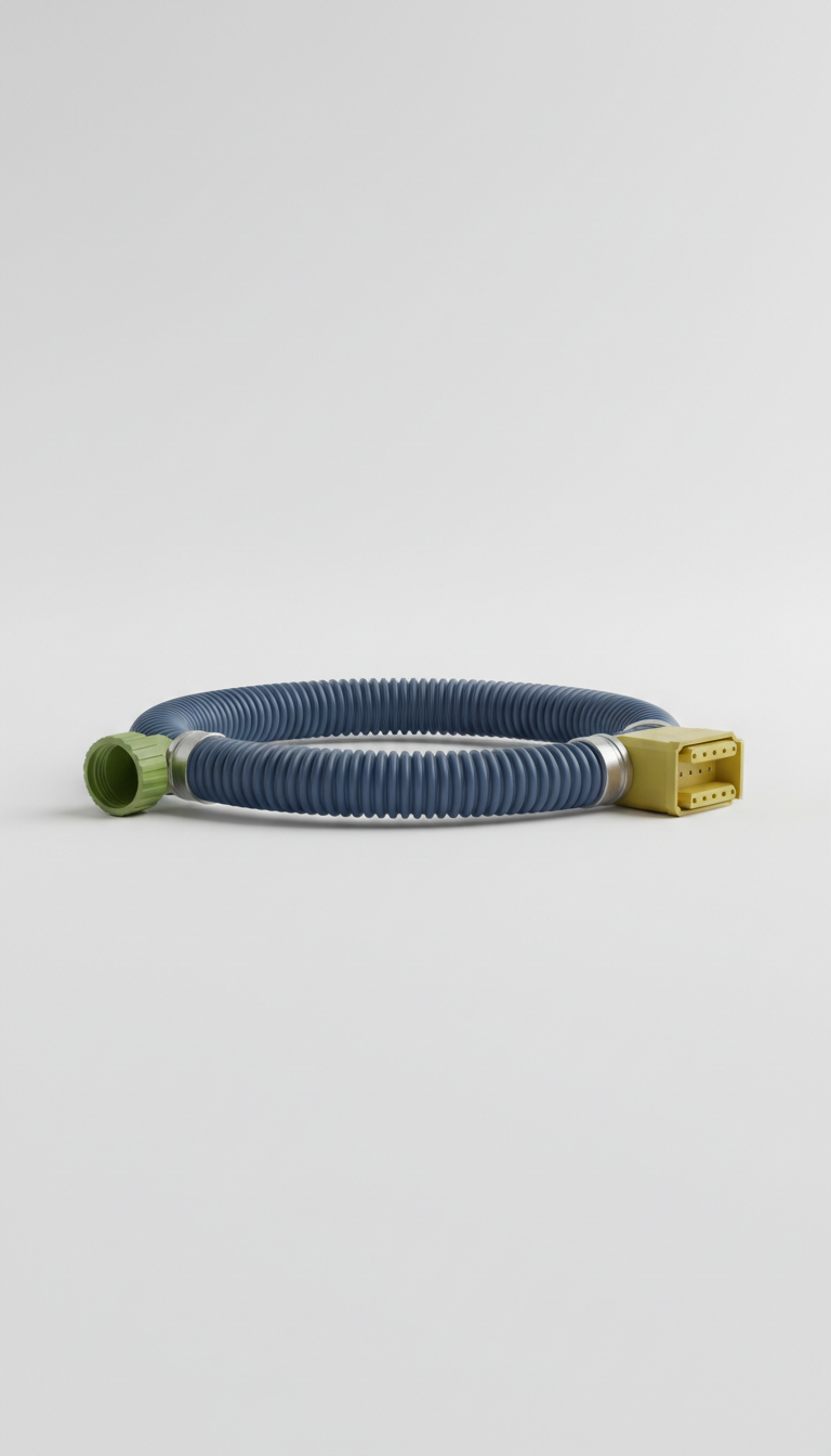 Reinforced Air Connector Hose With Quick-Release Fittings