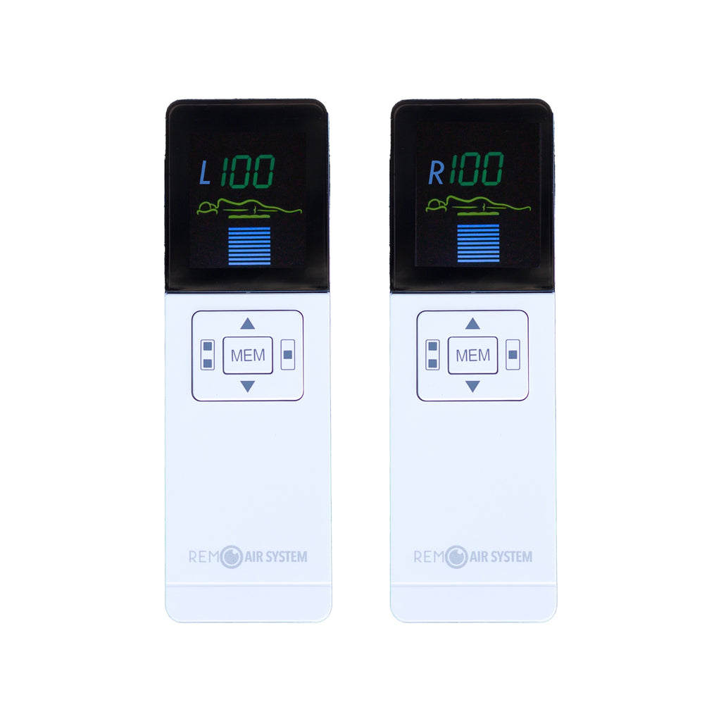 Dual wireless remotes for 4 valve REM Air System replacement air bed pump
