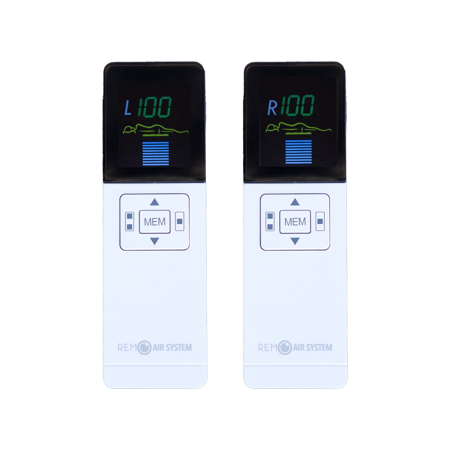 Dual wireless remotes for 4 valve REM Air System replacement air bed pump