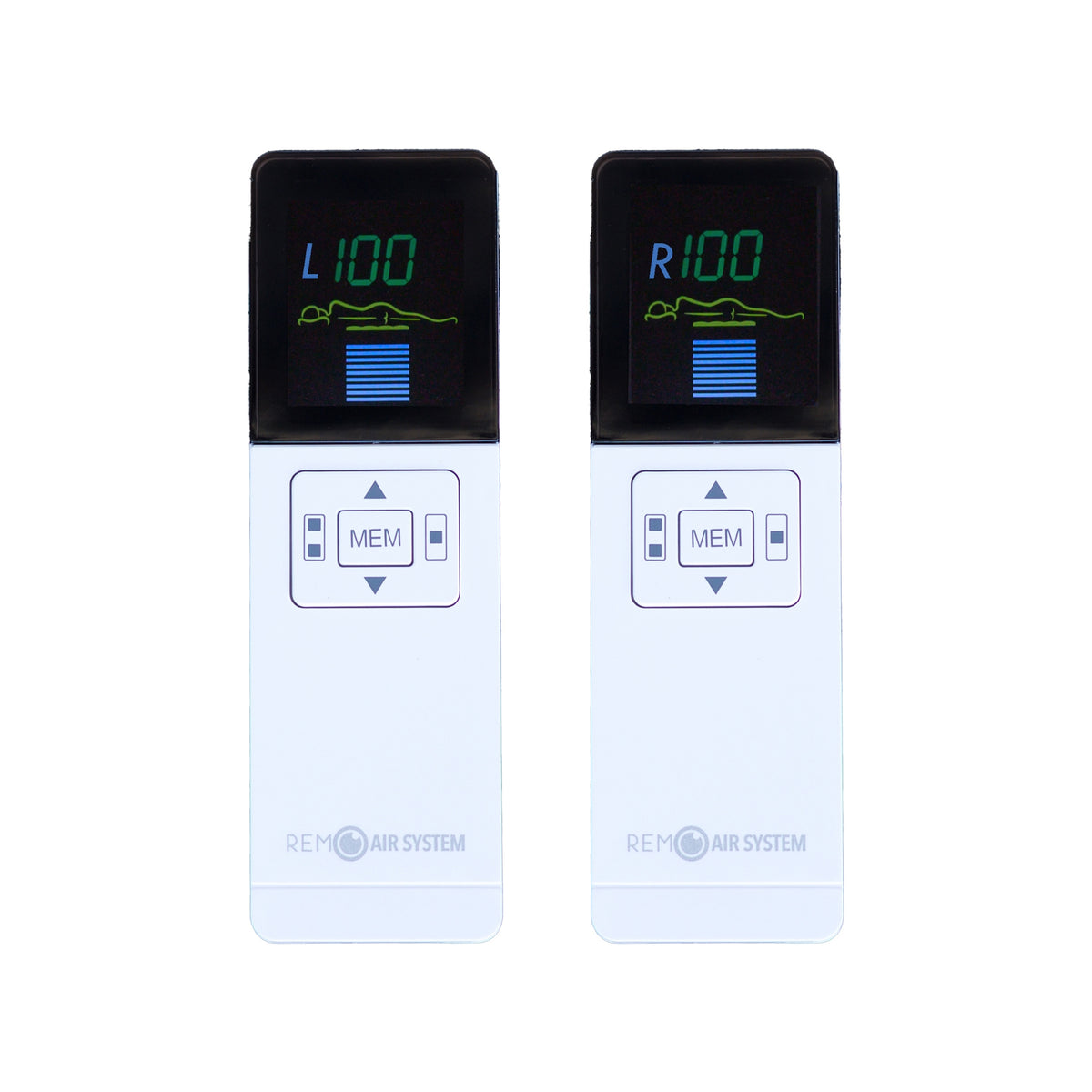 Dual wireless remotes for 4 valve REM Air System replacement air bed pump