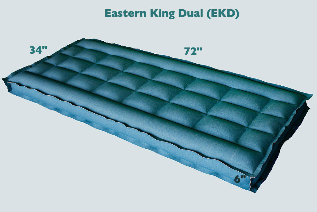 Eastern King Dual REM Air Systems Air Chamber Replacement Compatible with Select Comfort Sleep Number Dual Hoses (Cotton, 72" L x 34" W x 6" H) …